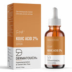 DERMATOUCH Kojic Acid 2% Serum | Best for Hyperpigmentation, Uneven Skin Tone & Dark Spots | For Both Men & Women