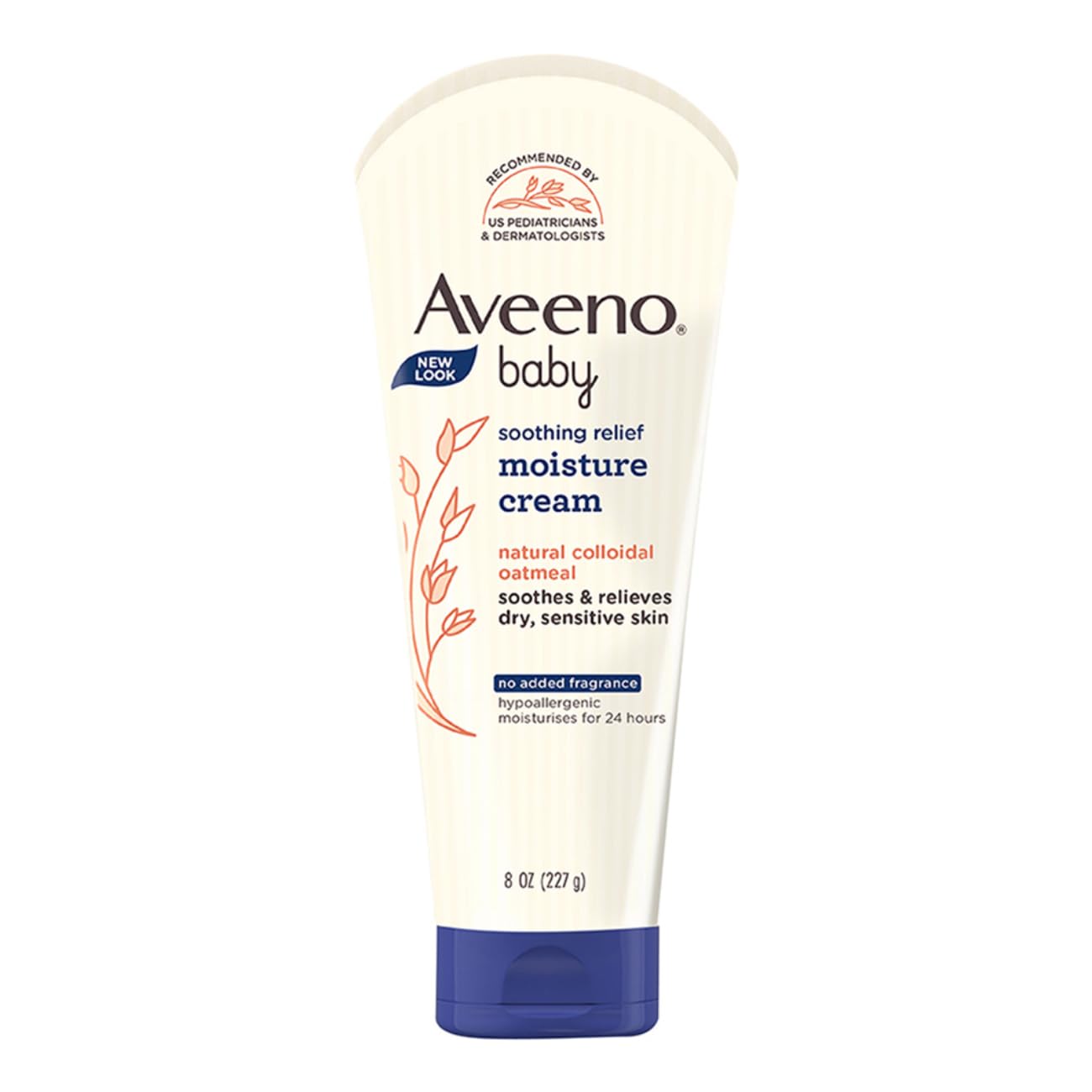 Aveeno Baby Soothing Relief Moisture Cream |24-Hour Protection for Dry, Itchy or Sensitive Skin | Natural oat extract |Fragrance-free,paraben-free,Hypoallergenic | US 