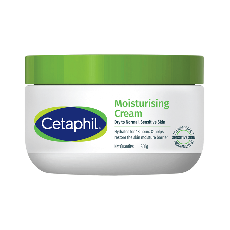 Cetaphil Moisturising Cream for Dry & Sensitive Skin | 48H Hydration with Almond Oil, Niacinamide & Panthenol | Rich Fragrance and Paraben Free Moisturiser, Prevents Moisture Loss & Repairs Skin Barrier | Dermatologist Recommended