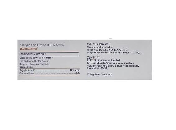 Salicylix SF 12 Ointment 50g ( Pack of 3 )