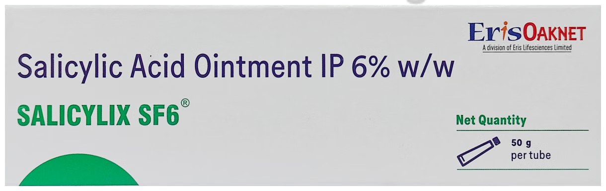 Salicylix SF 6 Salicylic Acid Ointment 50g ( Pack of 3 )