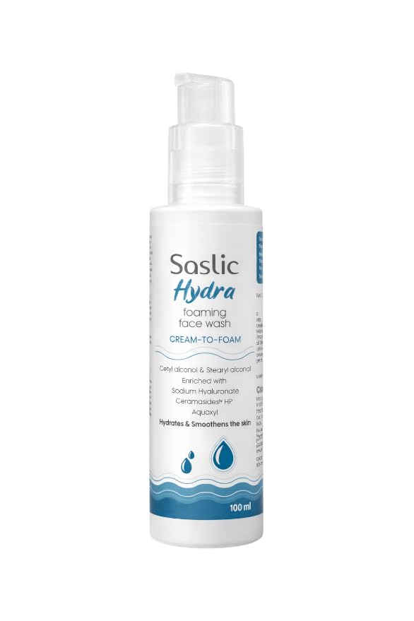 Saslic Hydra Foaming Face Wash Cream to Foam 100 ml ( Pack of 2 )