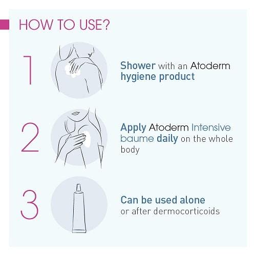 Bioderma Atoderm Intensive Baume for Very Dry to Sensitive, Irritated to Atopic Skin, Anti-itching, Ultra-soothing & Ultra-nourishing, 200ml