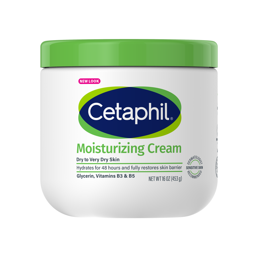 Cetaphil Moisturising Cream for Dry & Sensitive Skin | 48H Hydration with Almond Oil, Niacinamide & Panthenol | Rich Fragrance and Paraben Free Moisturiser, Prevents Moisture Loss & Repairs Skin Barrier | Dermatologist Recommended