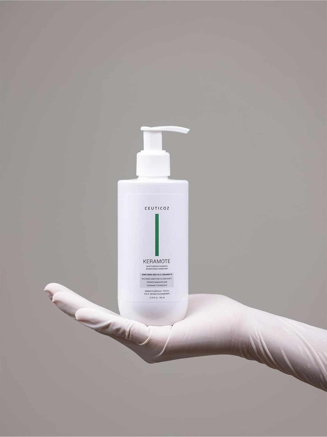 Ceuticoz Keramote Moisturizing Shampoo | For Dry & Frizzy Hair | Hydrates, repairs & softens | Fission Hair Moisture & Aloe Vera | All Hair Types | 200ml