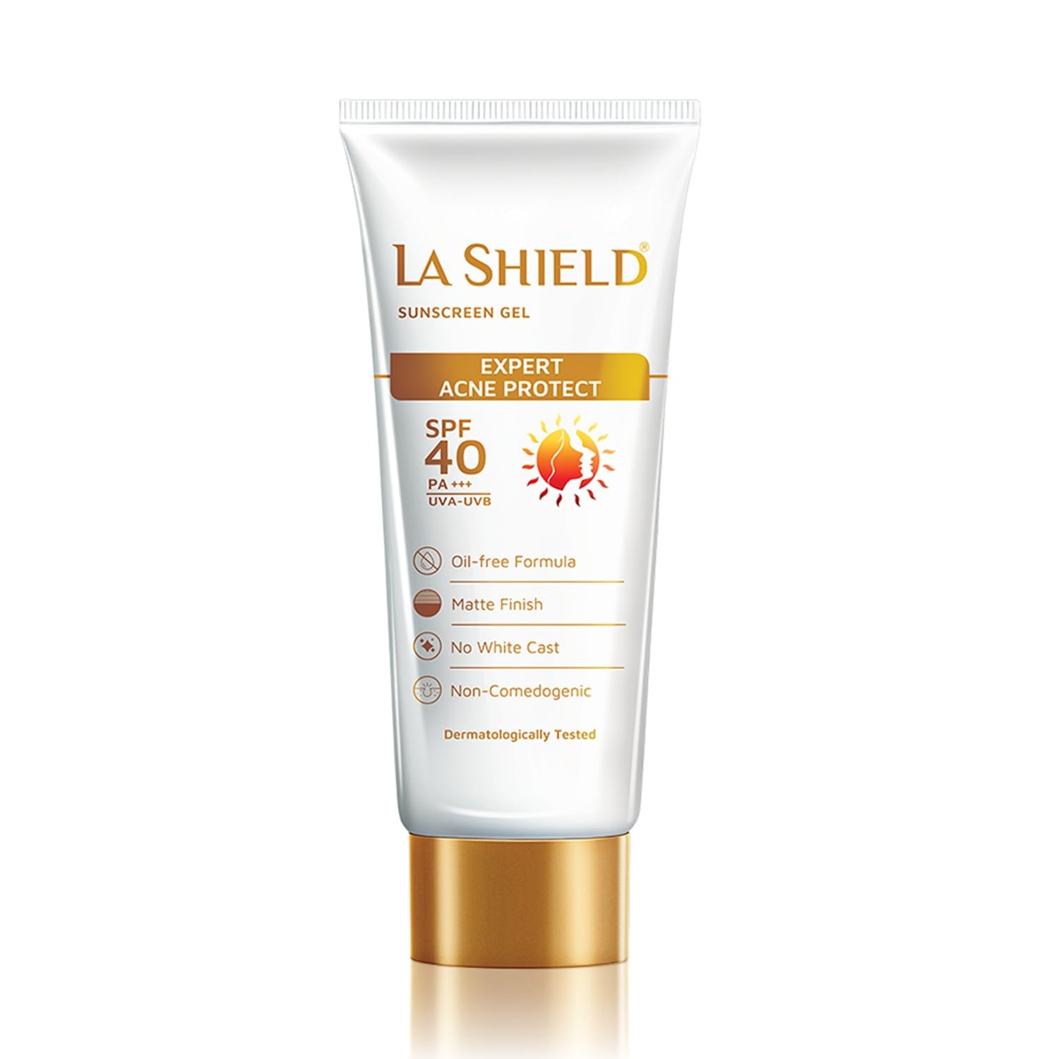 La Shield SPF 40 PA+++ Mineral Sunscreen Gel | Superior Matte Finish | Oil-free | Lightweight | No white cast | For Acne Prone, Oily or sensitive skin |Dermatologist Prescribed | 50g
