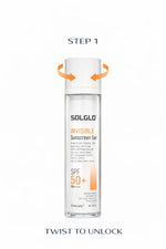 Solglo Invisible Sunscreen Gel SPF 50+ PA++++ | Ultra-Lightweight Matte Finish | Broad Spectrum UVA/UVB Blue Light Protection | Non-Greasy, No White Cast | Suitable for Oily & Sensitive Skin | Dermatologically Tested – 50ml - Skiynse Dermatologique
