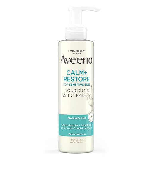 Aveeno Calm + Restore Nourishing Oat Cleanser ( Pack of 2 )