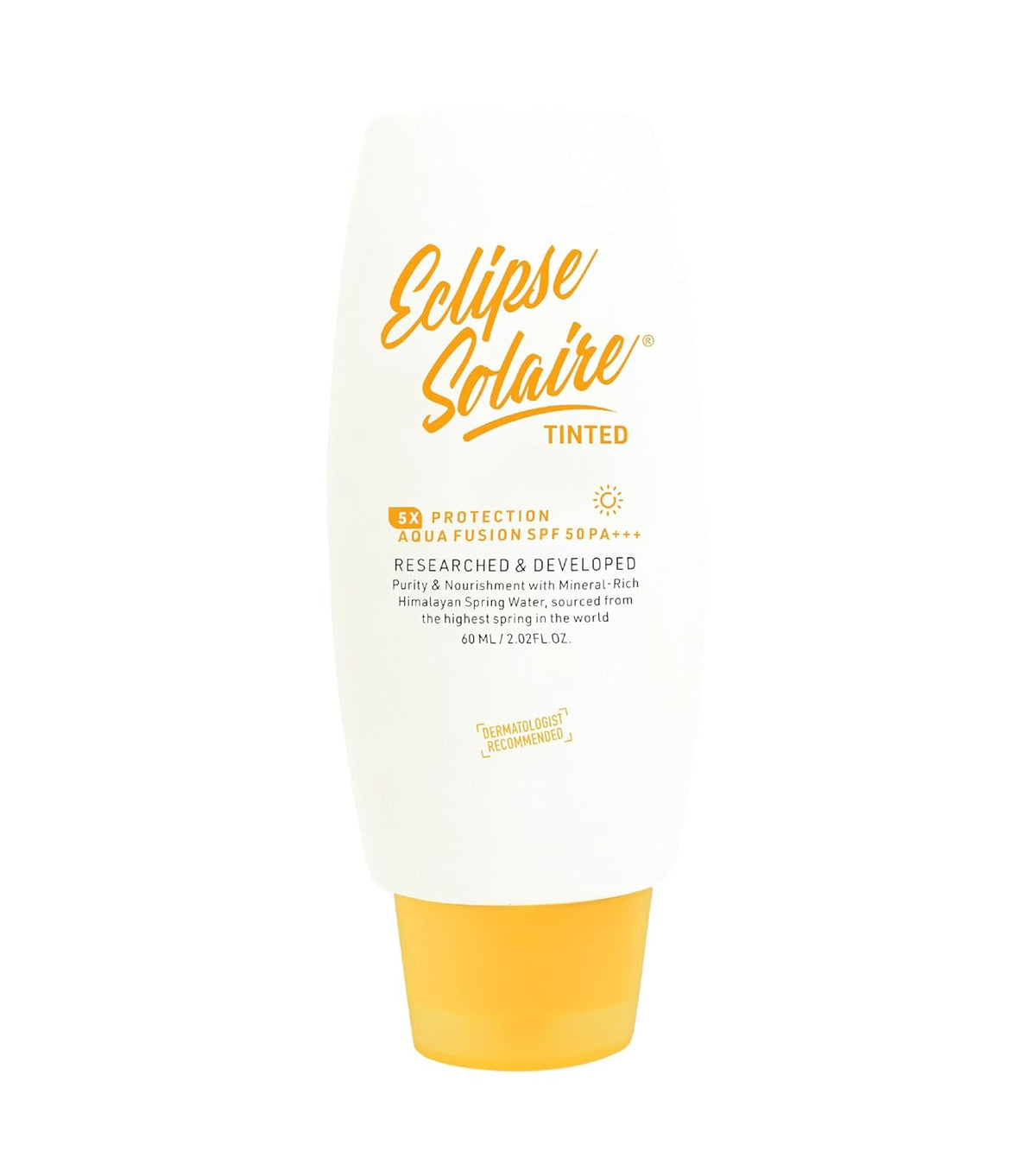 Eclipse Solaire Aqua Fusion Sunscreen SPF50 | 5X Protection with SPF 50 PA+++ | Infused with Himalayan Spring Water | Non-Greasy, For All Skin Types – 60ml ( Pack of 2 ) - Skiynse Dermatologique