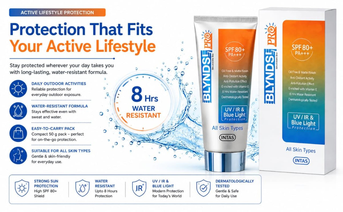 Blynds Pro Sunscreen Gel SPF 80+ PA+++ 50g ( Pack of 2 )