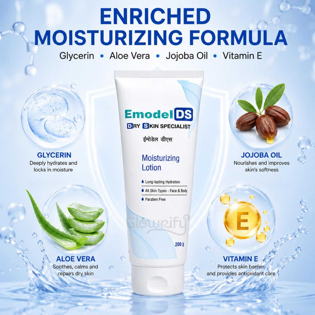 Emodel DS Moisturizing Lotion 200ml ( Pack of 2 )