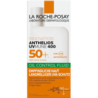 La Roche-Posay Anthelios UVmune 400 Oil Control SPF 50+ Sunscreen Fluid for Oily & Sensitive Skin, High UVA/UVB Protection, Water & Sweat Resistant, 50ml