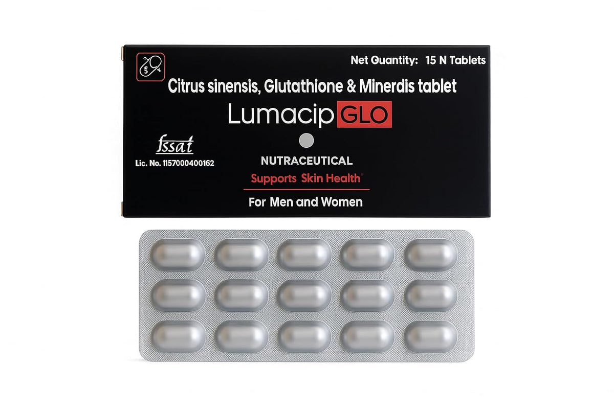 Lumacip Glo Skin Nutraceutical Tablet For Men And Women (2 x 15 Tablets)