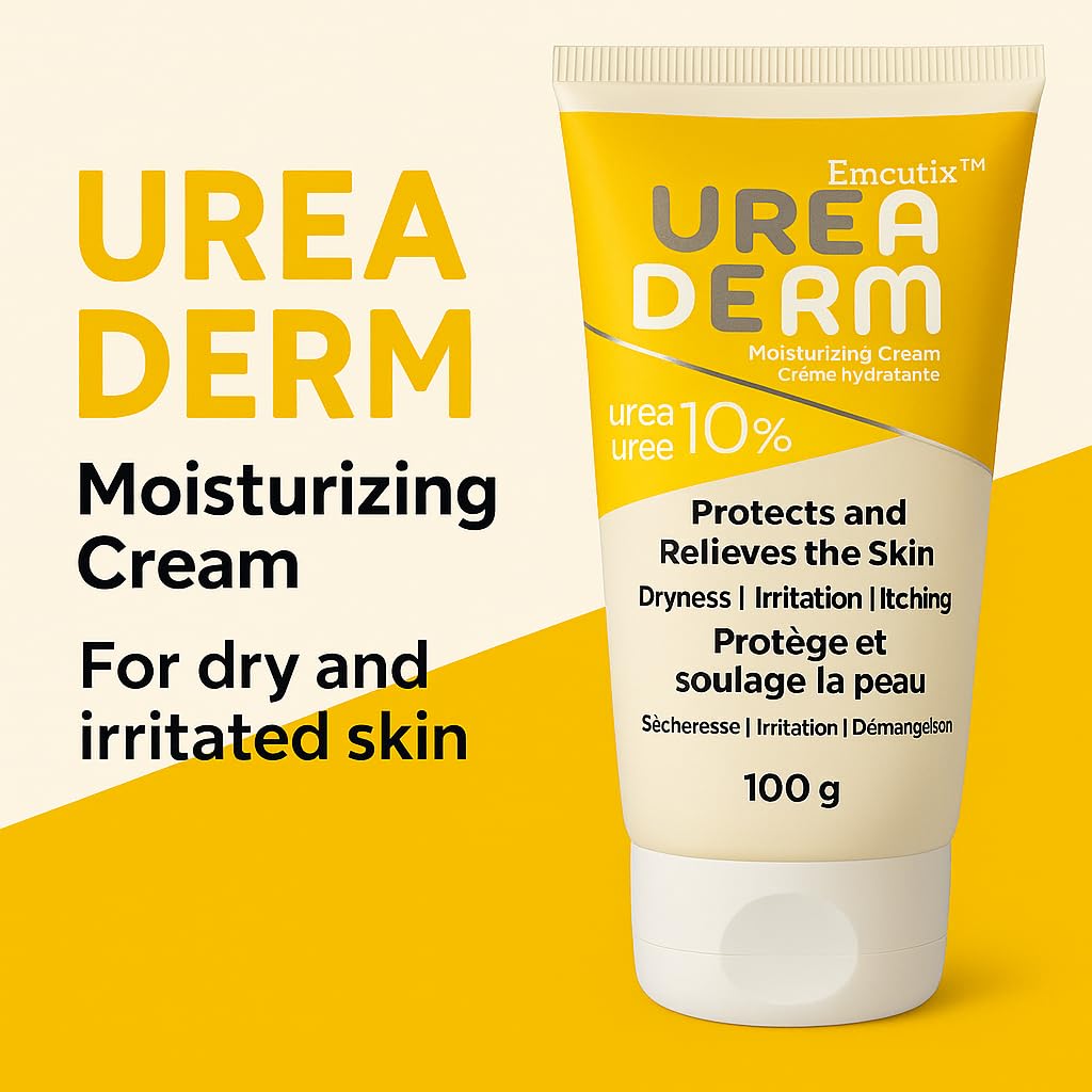 Urea Derm Moisturizing Cream with 10% Urea – 100g | Intense Hydration for Dry, Irritated & Itchy Skin | Clinically Proven Formula for Rough, Scaly, and Sensitive Skin, made in Australia (Pack of 2) - Skiynse Dermatologique
