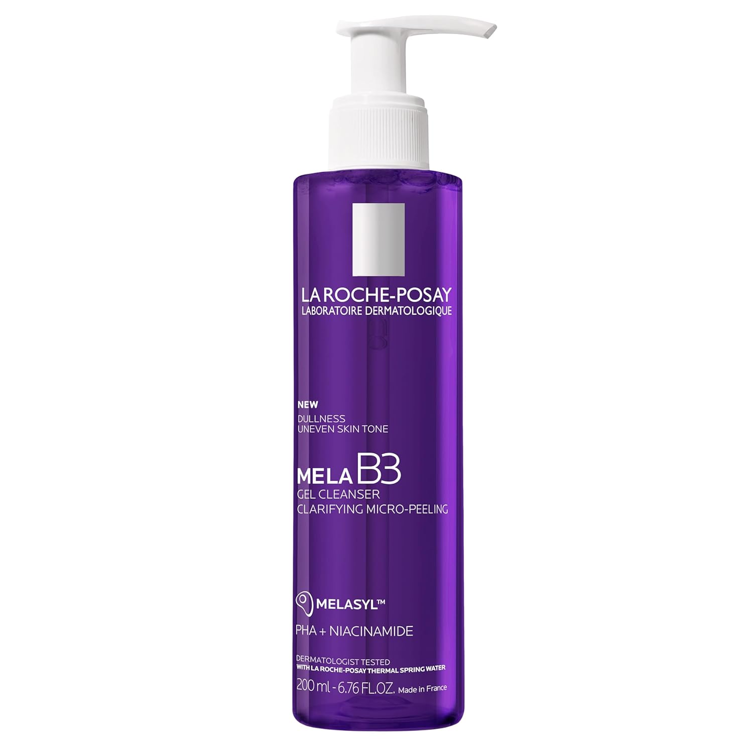 La Roche-Posay Mela B3 Anti-Dark Spots Face Wash for Pigmented skin| Micro-Peeling Exfoliating Anti-Pigmentation Cleanser with Melasyl & Niacinamide, 200 ml
