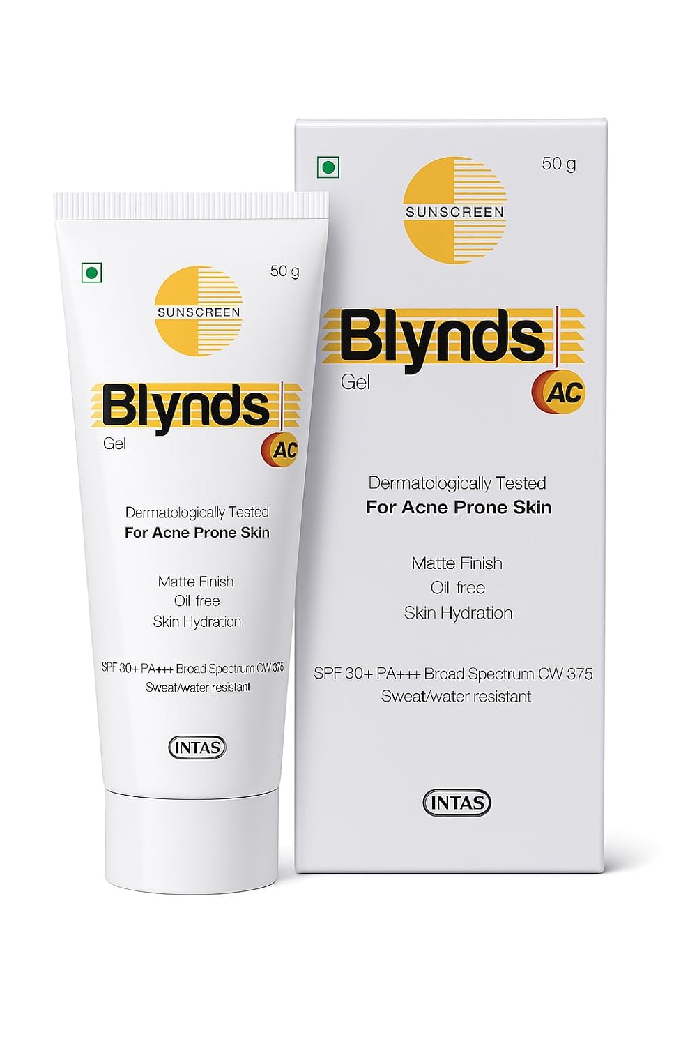 Blynds AC Sunscreen Gel SPF 30+ PA+++ 50g ( Pack of 2 )