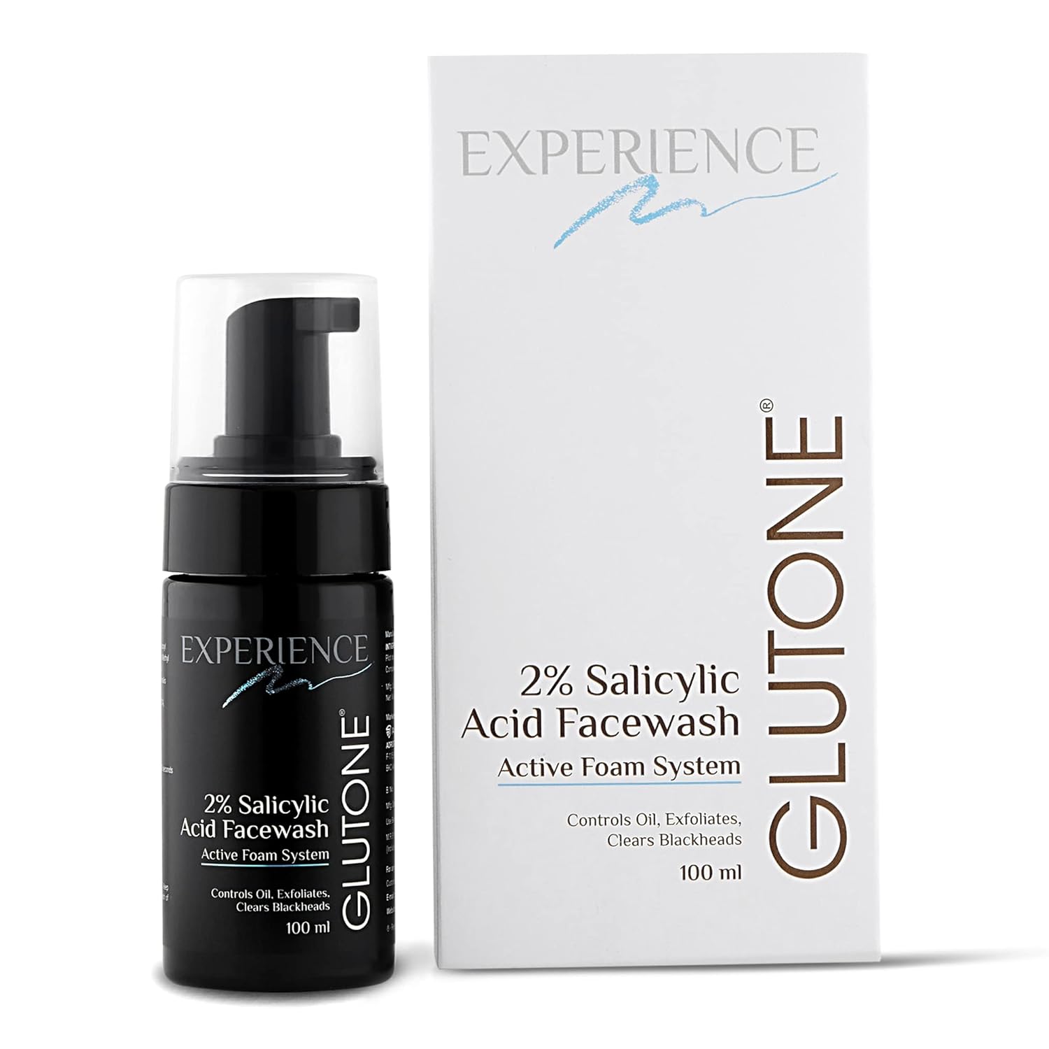 Glutone 2% Salicylic Acid Foaming Face wash for pimple-prone, oily & dull skin | Sebum & Acne control | Gently Exfoliating & Purifying | With Sage Extract |Sulphate Free |100 ml