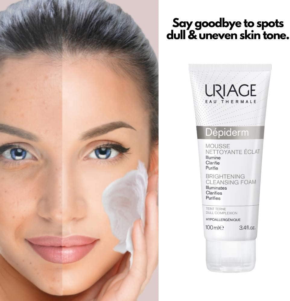 Uriage Depiderm Mousse Brightening Cleansing Foam