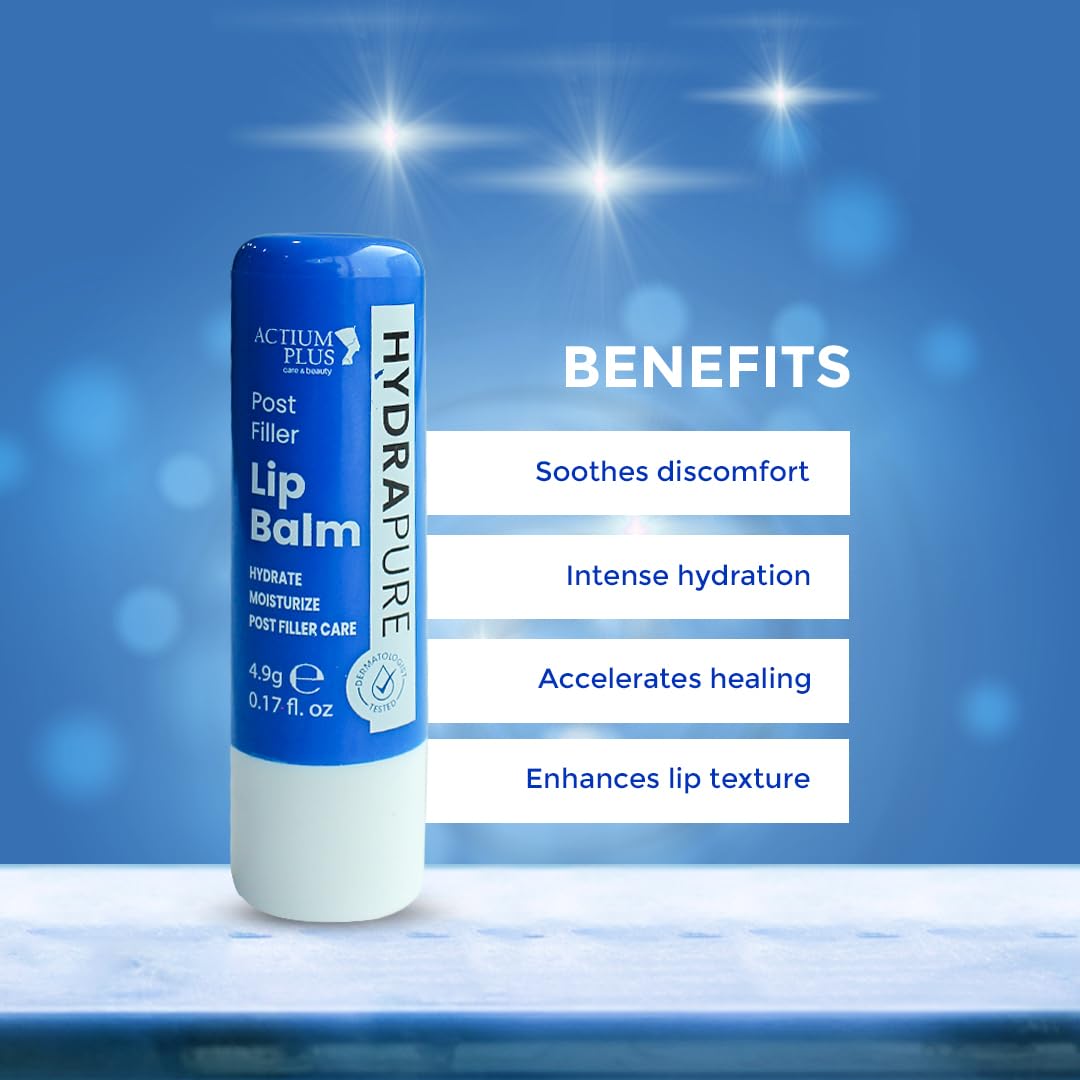 Actium Plus Hydrapure Post-Filler Lip Balm - Hydrate and Moisturize 4.9 g ( Pack of 2 )