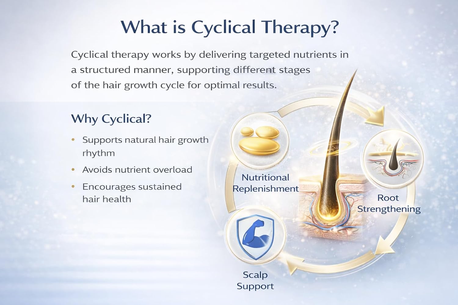 Renocia Men Cyclical Therapy Tablets for Hair Health & Nutritional Support – Nutraceutical Formula with MSM, Beta Sitosterol, Amino Acids, Multivitamins & Multiminerals – 32 Tablets (4 Weeks Dosage) (For Men) - Skiynse Dermatologique