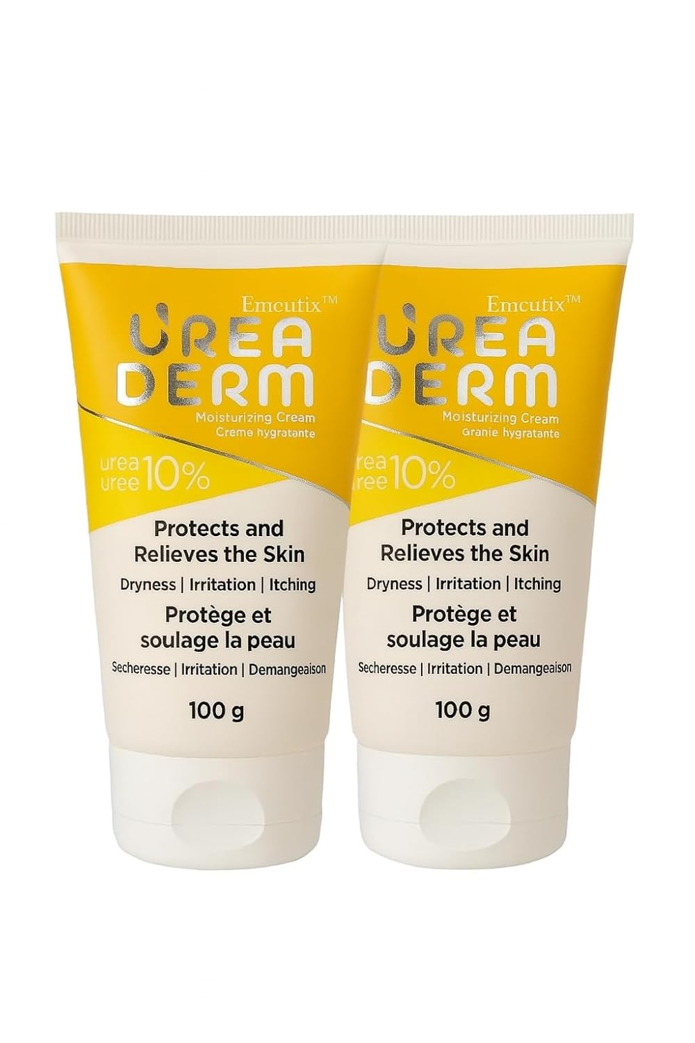 Urea Derm Moisturizing Cream with 10% Urea – 100g | Intense Hydration for Dry, Irritated & Itchy Skin | Clinically Proven Formula for Rough, Scaly, and Sensitive Skin, made in Australia (Pack of 2) - Skiynse Dermatologique