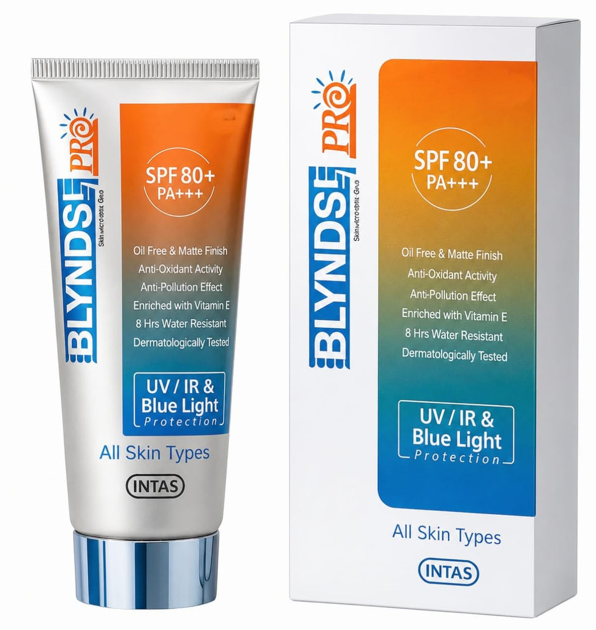Blynds Pro Sunscreen Gel SPF 80+ PA+++ 50g ( Pack of 2 )