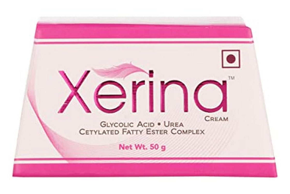 Xerina Cream with Glycolic Acid, Urea & CFE Complex, 50 g