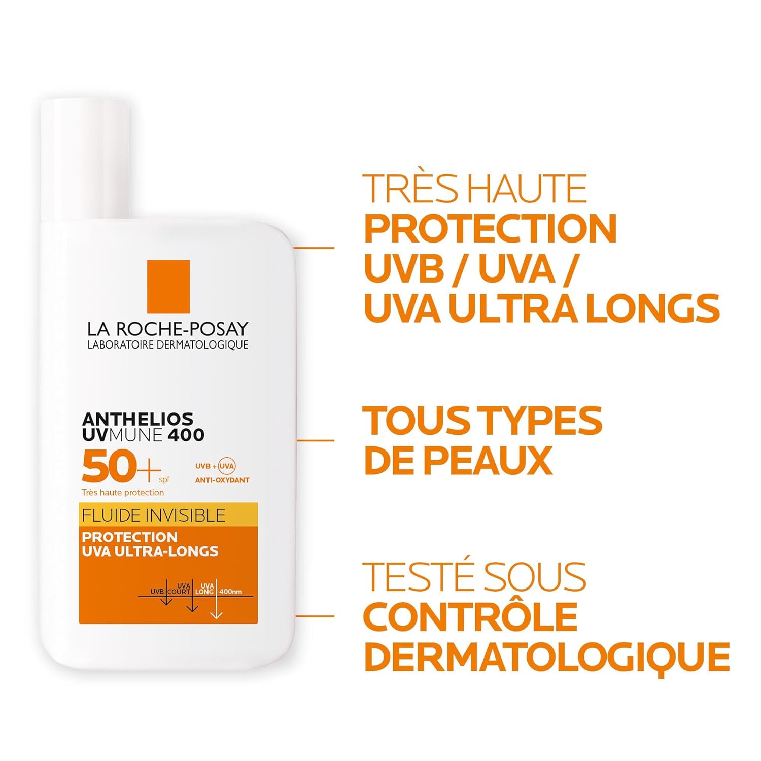 La Roche-Posay La Roche Posay Anthelios Uvmune 400 Invisible Fluid For All Skins SPF 50