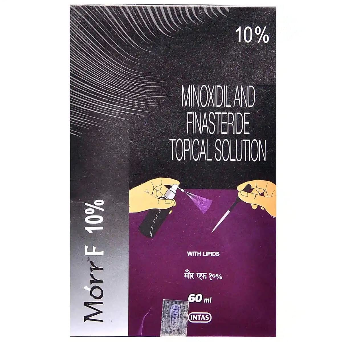 Morr F 10% - Bottle of 60ml Solution with Minoxidil and Finasteride