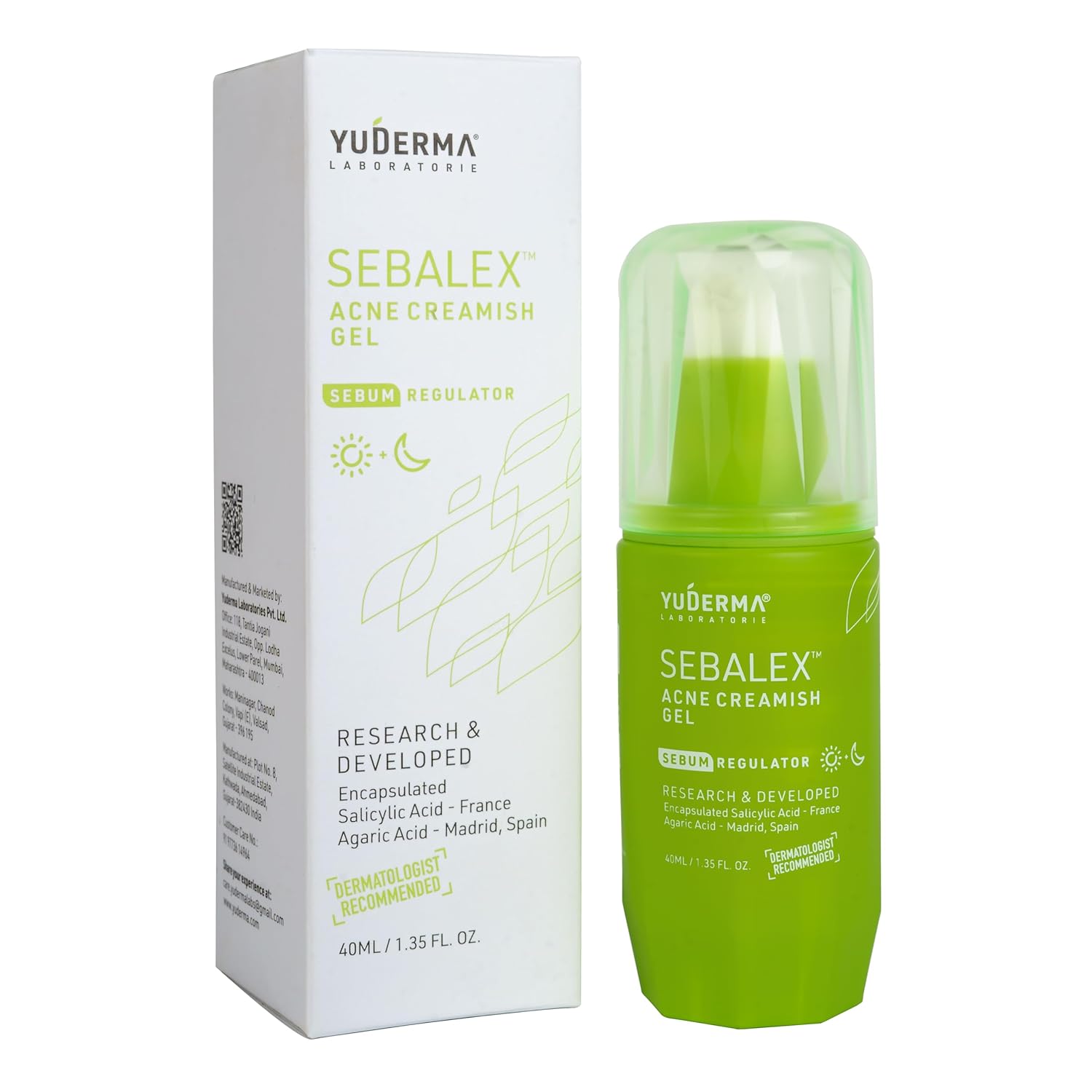 Sebalex Acne Creamish Sebum Regulator Gel, 40 ml - Skiynse Dermatologique
