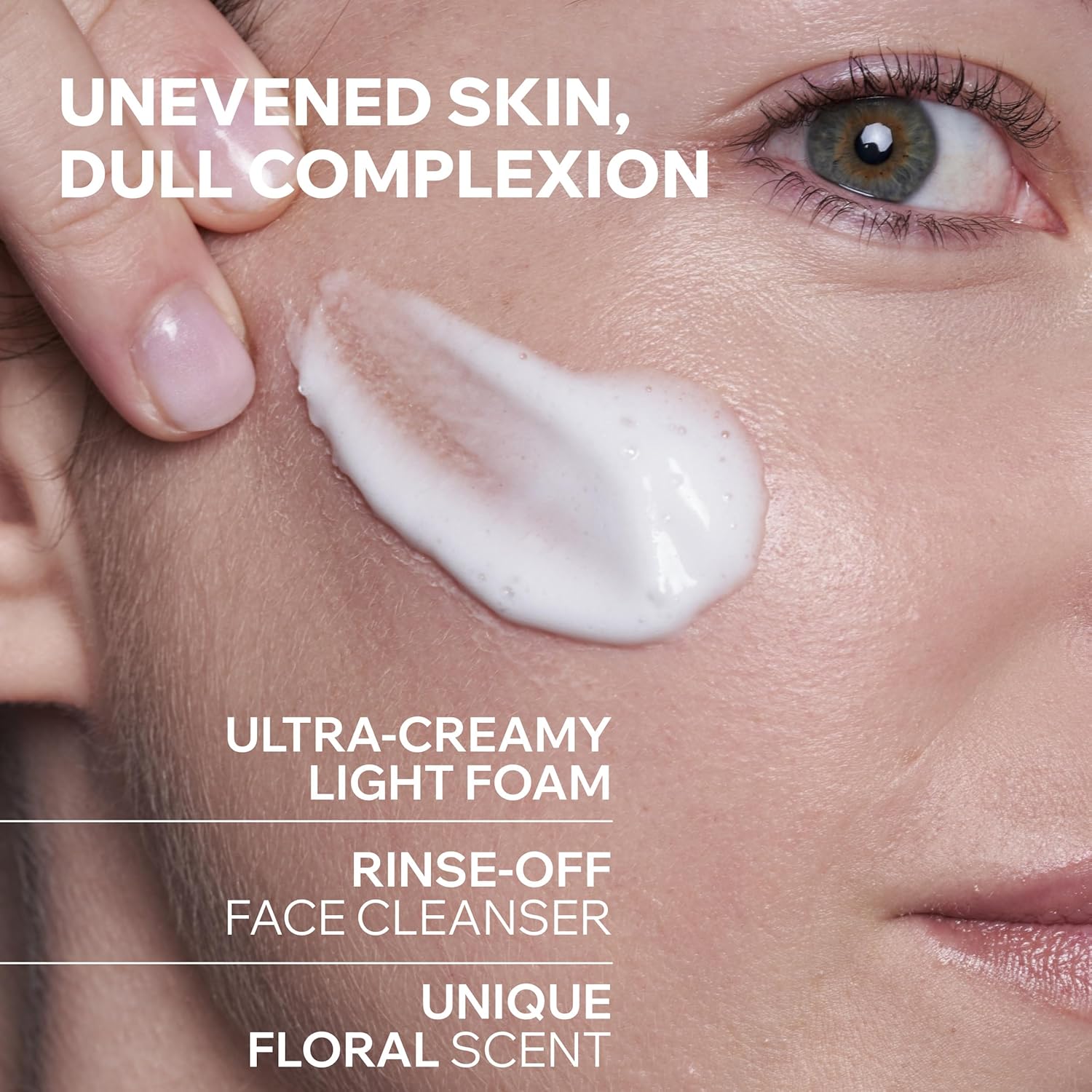 Uriage Depiderm Brightening Face Wash With Vitamin C, AHA, Niacinamide | Reduces Melasma, Hyper Pigmentation, Pigmentation, Dark Spots | Foaming Radiance Face Wash | Dermat Recommended 100 ml