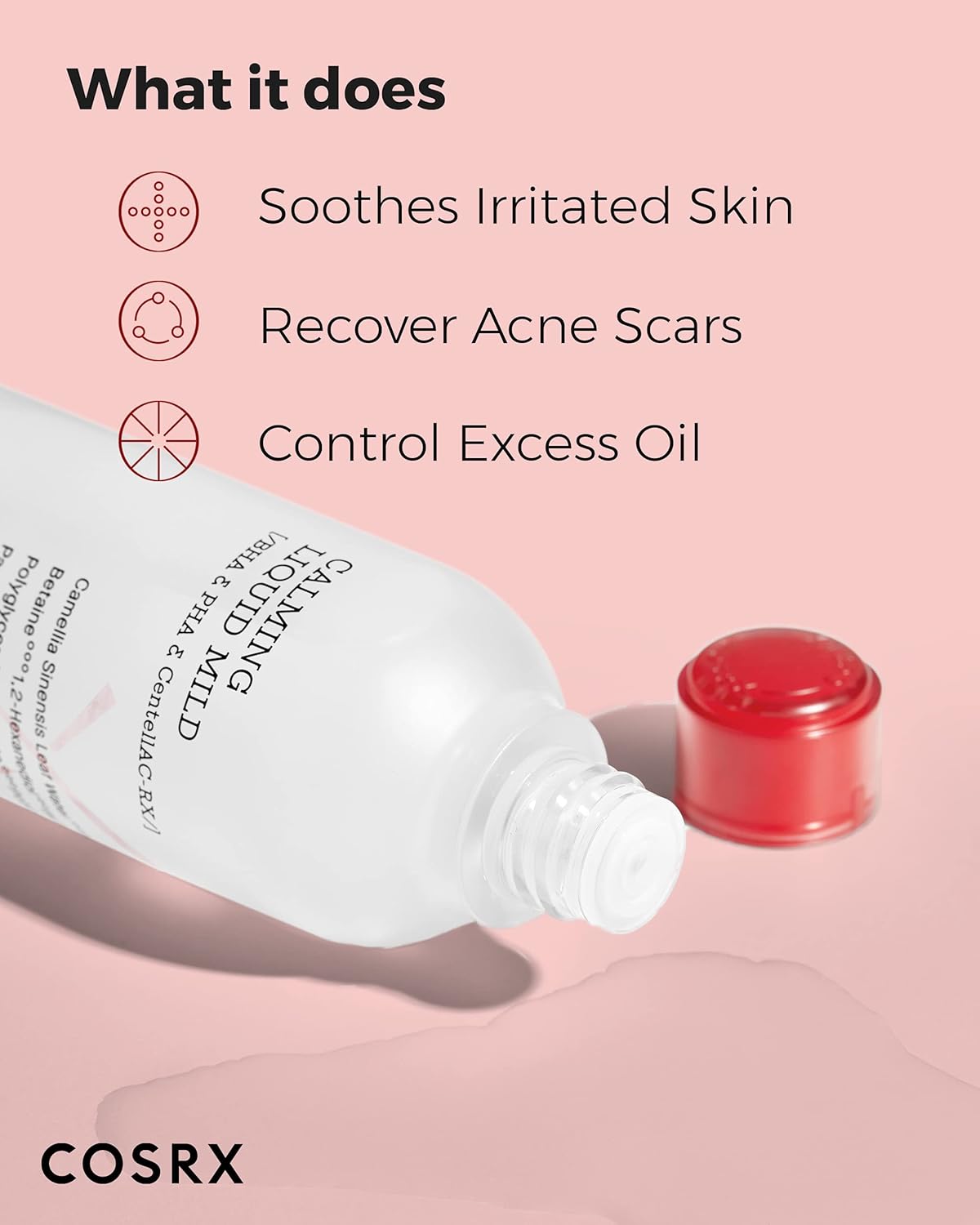 AC Collection Calming Liquid Mild, 4.22 fl.oz / 125ml | Alcohol Free Gentle Toner | Korean Skincare, Animal Testing Free, Paraben Free