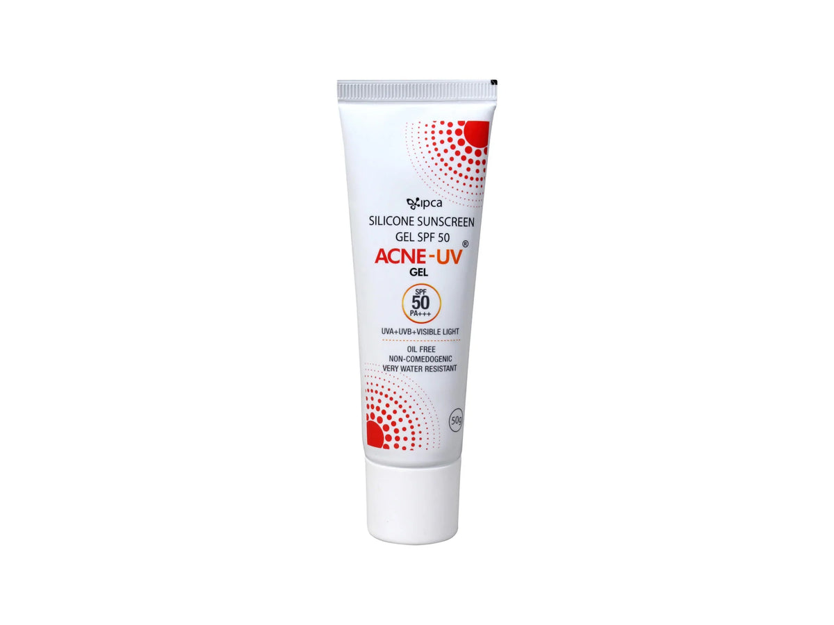 ACNE-UV SPF 50 PA+++ Gel Sunscreen | Non-Comedogenic | Oil-Free | Silicone-Based | Broad Spectrum Protection | Water-Resistant | Lightweight Formula - Skiynse Dermatologique