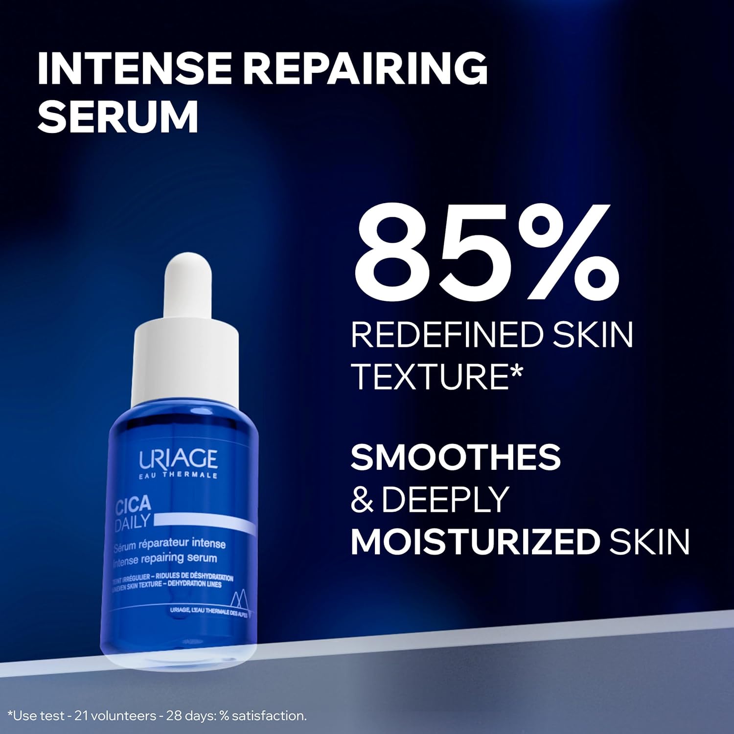 Uriage Cica-Daily Intense Repairing Serum With Centella Asiatica,Hyaluronic Acid & Vitamin B5| Anti-Pollution Serum|Repairs & Protects From Everyday Aggressions|Fragrance-Free|Dermat Recommended|30 ml