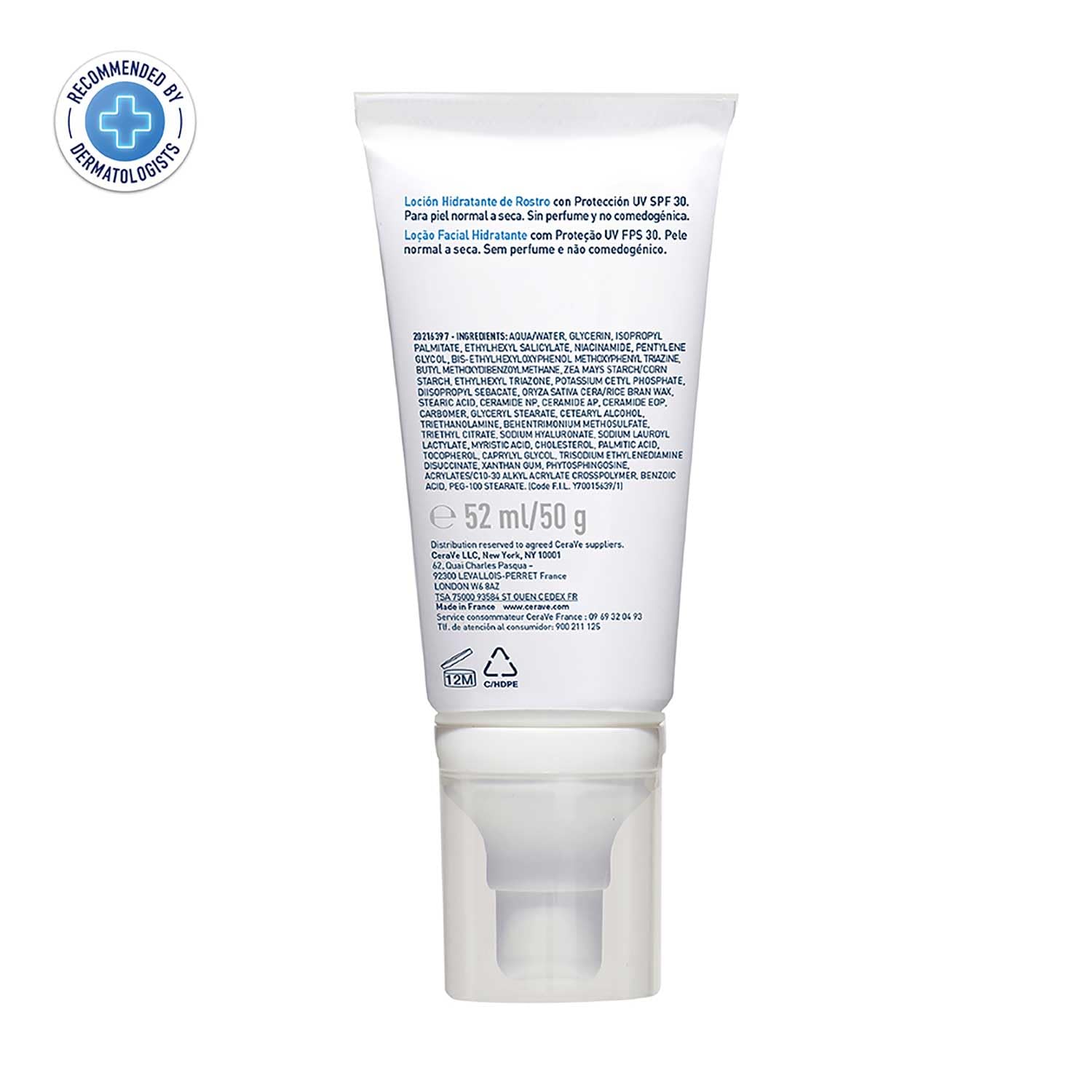 CeraVe AM Facial Moisturizing Lotion For Normal to Dry Skin (52ml) - Broad Spectrum SPF 30  Sunscreen | Non-Comedogenic, Paraben-Free And Fragrance-Free Lotion