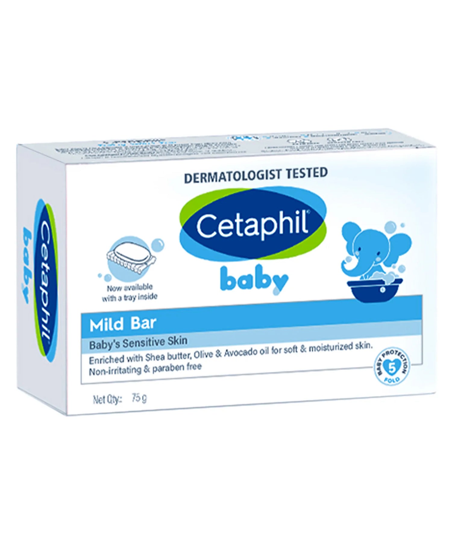 Cetaphil Baby Mild Bar for Kids, 75g (Pack of 2 )
