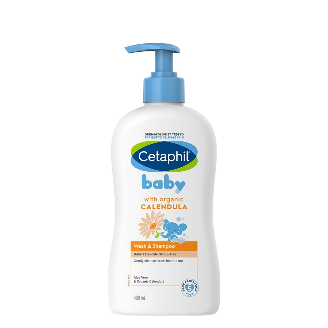 Cetaphil Baby Wash & Shampoo with Organic Calendula, 400ml