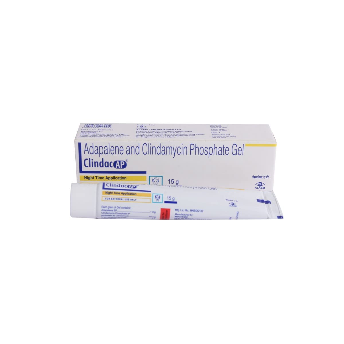 Clindac-AP Acne Gel, 15g | Reduce Acne Treat Acne Scars Reduce Pimples