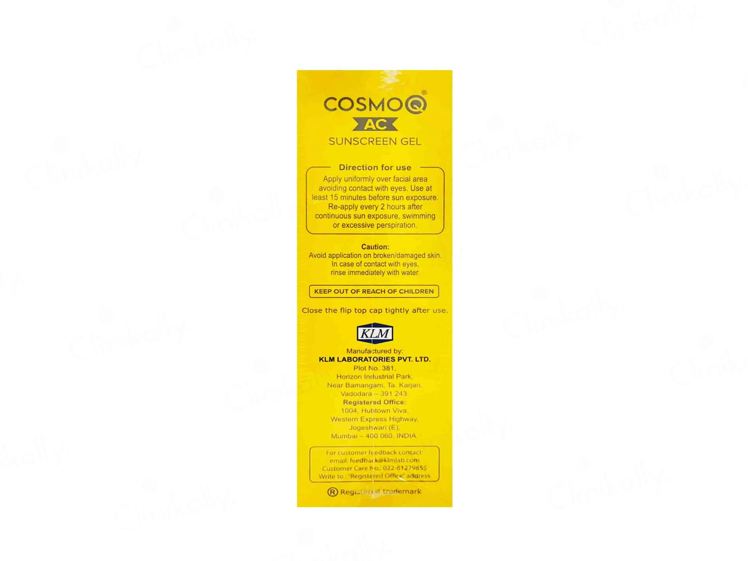 CosmoQ AC Sunscreen Gel | Broad Spectrum SPF 30 PA+++ | Non-Comedogenic, Paraben-Free | 60g - Skiynse Dermatologique