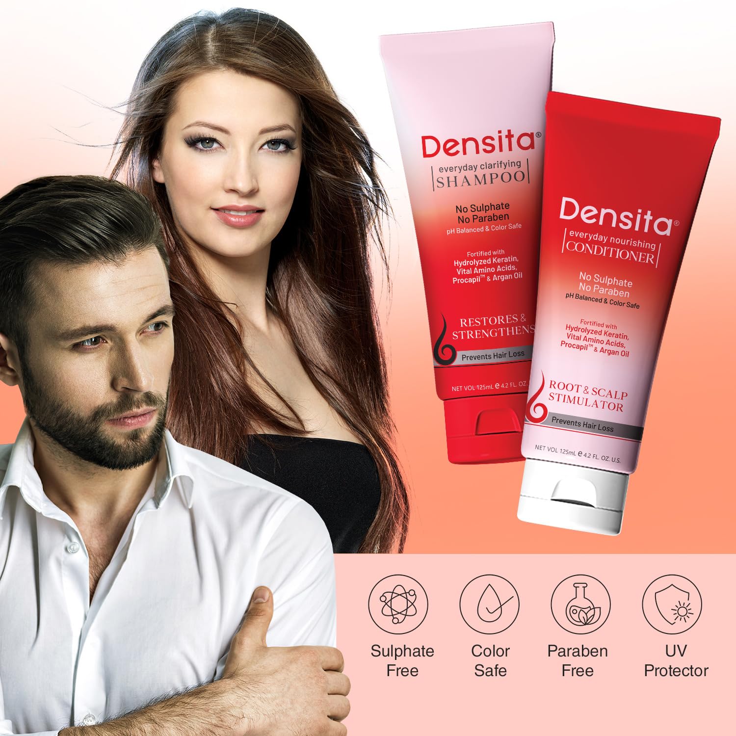 Densita Everyday Clarifying Shampoo & Nourishing Conditioner Kit | 125ml Each - Skiynse Dermatologique