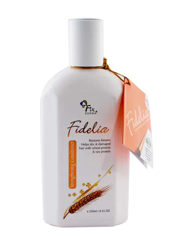 Fidelia Strengthening Conditioner with Shea Butter & Wheat Protein for Frizzy & Dry Hair | Conditioner for Women & Men | Hair Conditioner
