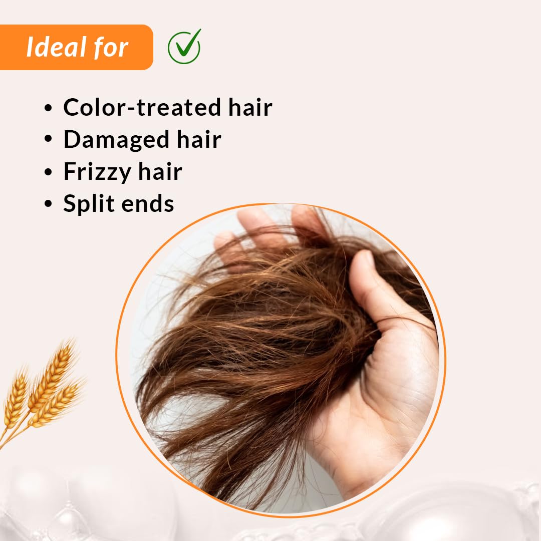 Fidelia Strengthening Conditioner with Shea Butter & Wheat Protein for Frizzy & Dry Hair | Conditioner for Women & Men | Hair Conditioner