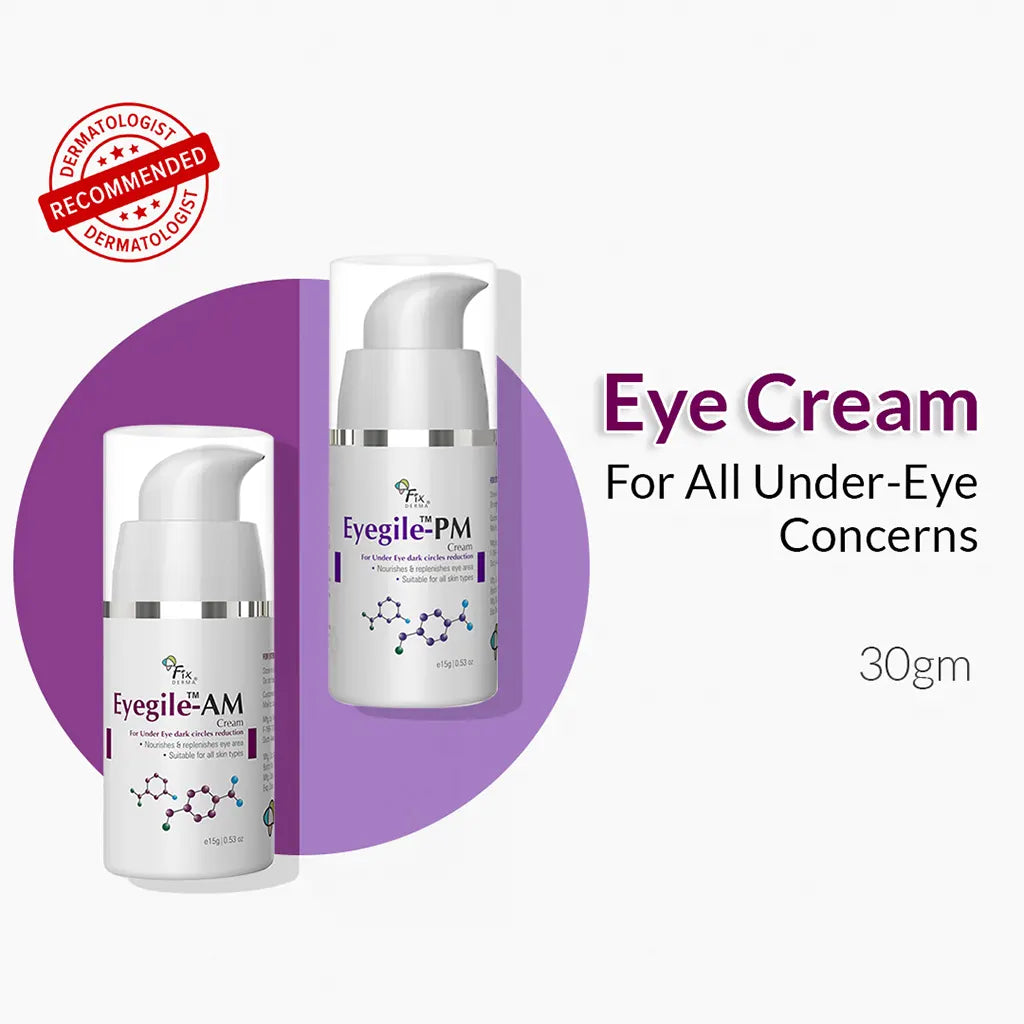 Eyegile AM & PM Cream, 30 g for Under Eye Treatment