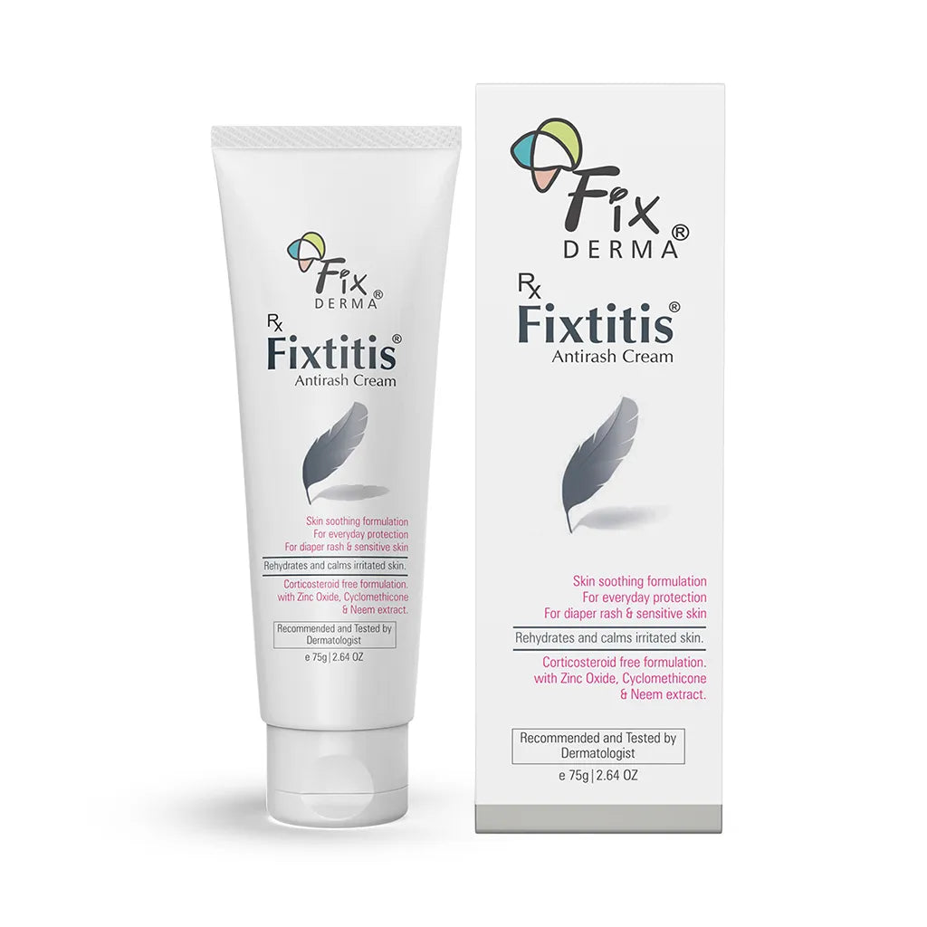 Fixtitis Anti Rash Cream, 75g | Natural Skin-Soothing Cream to Heal and Calm Rashes