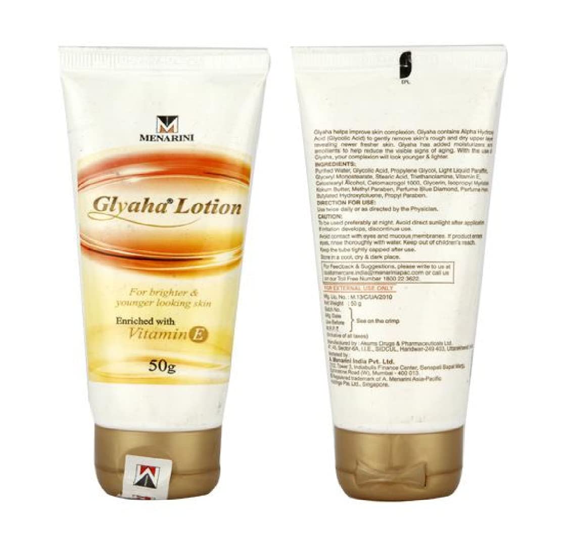 Glyaha Lotion, 50g | Exfoliates & Renews, Brightens Skin Tone, Hydrates & Soothes