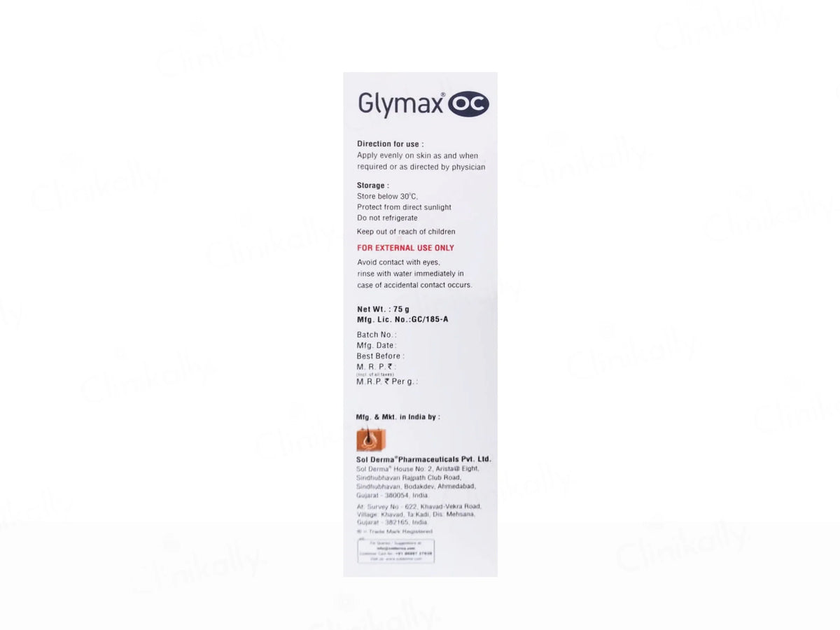 Glymax OC Sebum Regulating Moisturizer, 75g - Skiynse Dermatologique