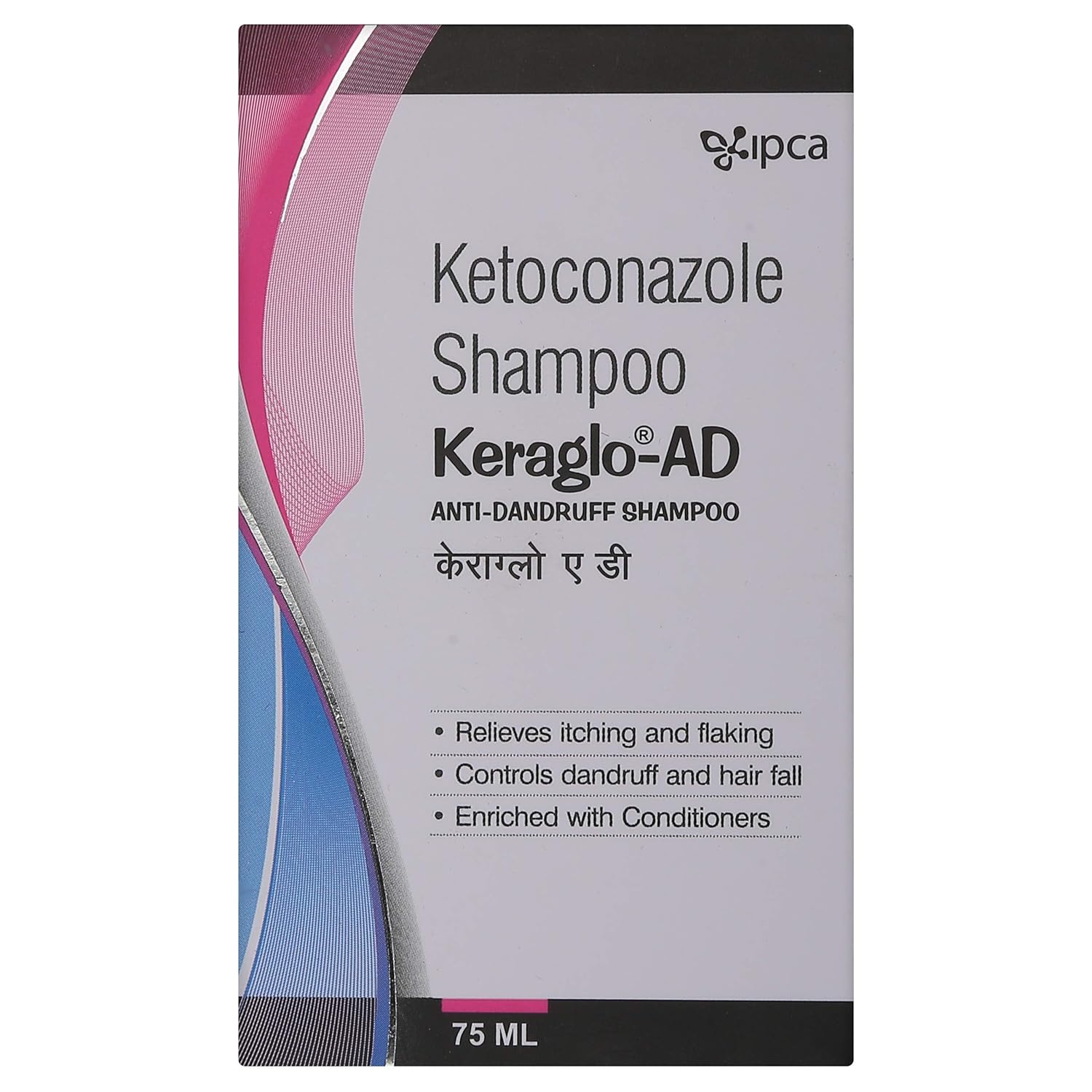 Keraglo-AD Shampoo, 75ml , Anti-Dandruff Shampoo with Ketoconazole