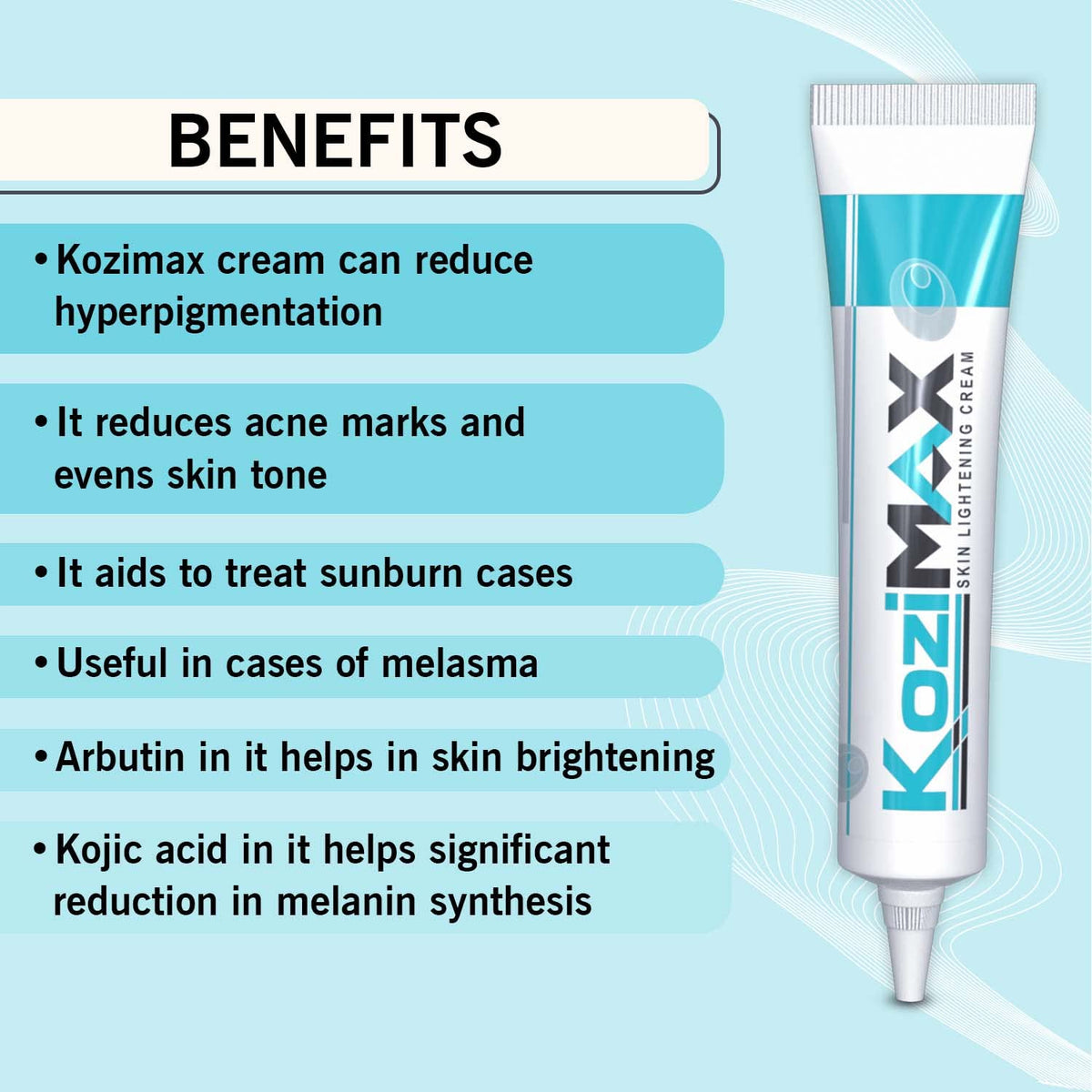 Kozimax Skin Lightening Cream - Skiynse Dermatologique