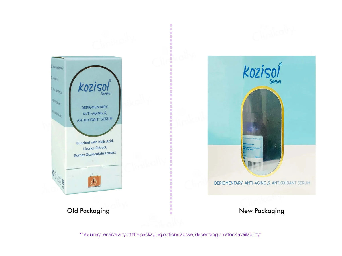 Kozisol Serum For Reduces Pigmentation and Ageing | 15 ml - Skiynse Dermatologique