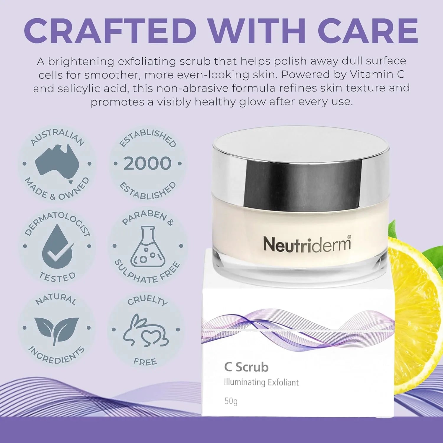 Neutriderm C Scrub Illuminating Exfoliant 50g